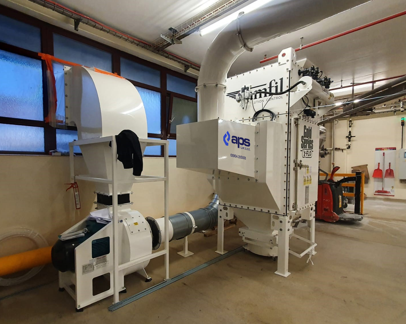 dust extraction system at confectionery manufacturer