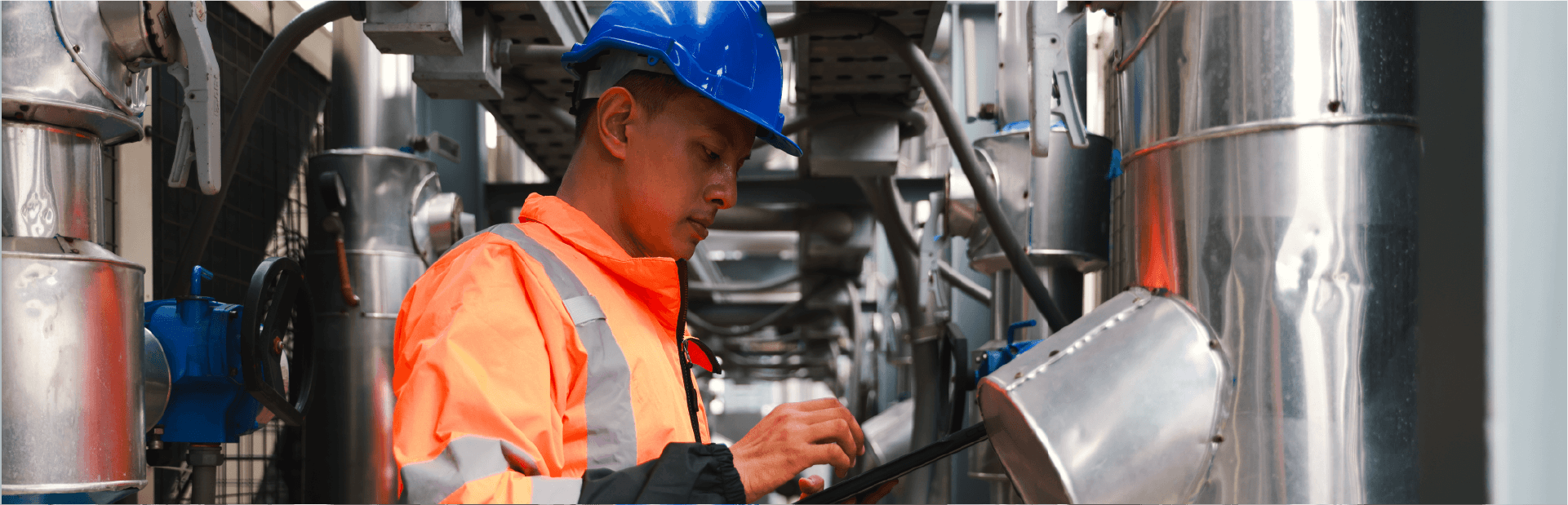 Man conducts LEV testing and LEV maintenance