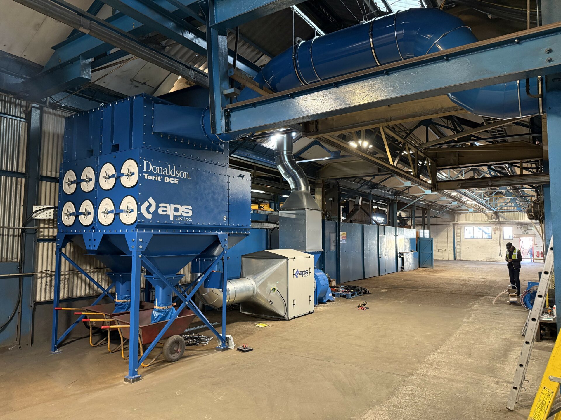 Dust extractor at Bright Steels wide view